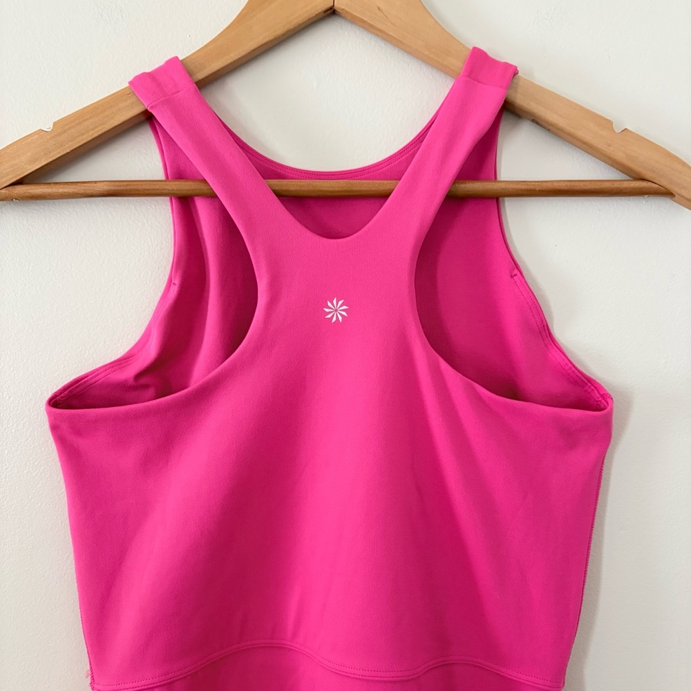 Athleta Conscious Dress Salvia Pink Tank Swing Athletic Racerback Tennis Small - Picture 6 of 11